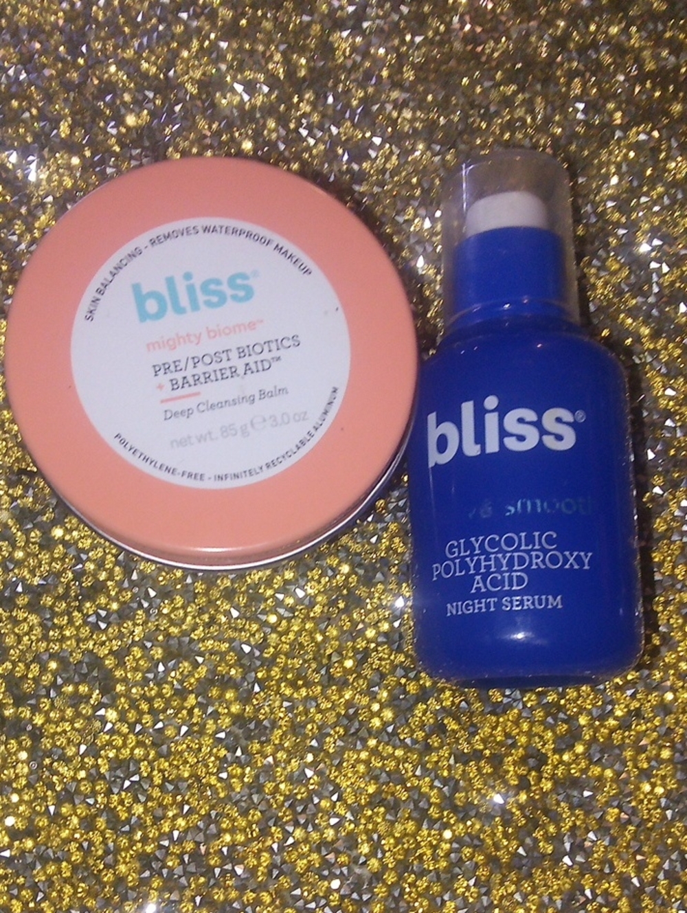 Bliss Orange and White Pre/Post Biotics Barrier Aid Deep Cleansing Balm